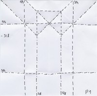 BBU P1 tile, Crease Pattern (CP)