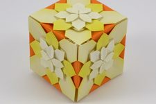 Hydrangea Cube (Harmony paper)
