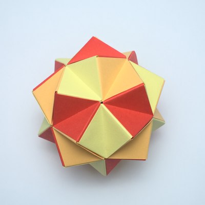 Usage example (variant without color change): Spiked Icosahedron