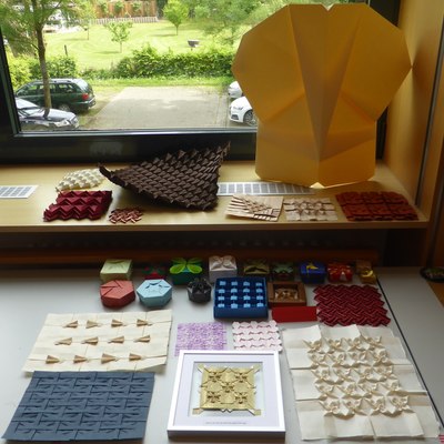 My origami model display at Origami Deutschland Jahrestreffen (German Convention), Erkner 2018