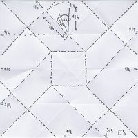 BBU E5 tile, Crease Pattern (CP)