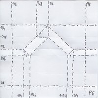 BBU P6 tile, Crease Pattern (CP)