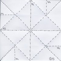 BBU Q13 tile, Crease Pattern (CP)