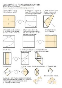 Folding Outdoor Origami Meeting Module (OOMM)