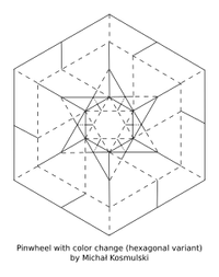 Pinwheel with Color Change (hexagonal) CP