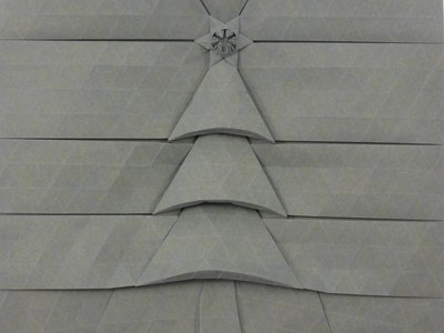 Christmas Tree 2018, folded from Vintage paper