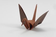 Crane with Colored Wings (Origamido paper)