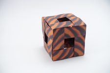 Cube (2:1 paper, woven connection, slits inside)