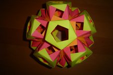 Dodecahedron with prisms on all faces