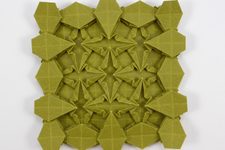 Double Spearhead Tessellation with Woven Spearheads Tessellation Margin