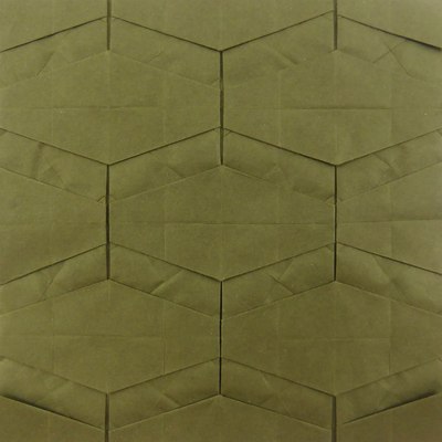 Flow Tessellation (Michał Kosmulski), folded from Biotope paper
