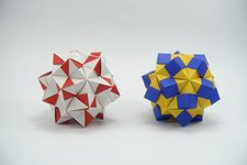 Spiked Icosahedra from Semi-Sonobe Variants A and B
