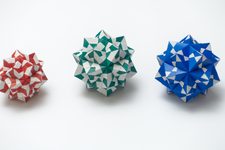 Spiked Icosahedra from Three Sonobe Variants