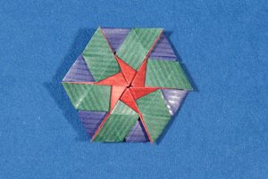 Two pinwheels connected back-to-back