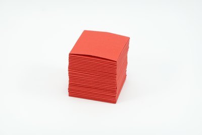 Model Solid Cube, złożony z kolorowego papieru xero