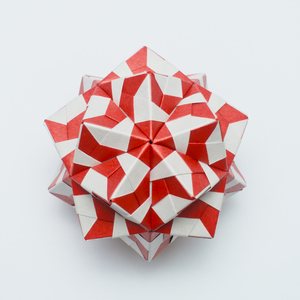 Paper Airplane Sonobe (Spiked Icosahedron)