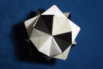 SEU Sonobe spiked icosahedron, reversed SEU link