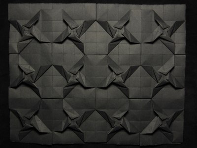 Model SSST-Propellers Hybrid Tessellation, złożony z papieru Ingres