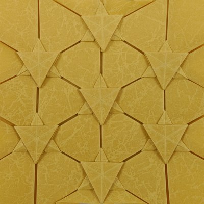 Star of David Tessellation II folded from Leathac Rouketsu paper