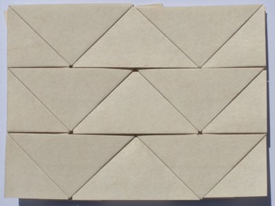 Triangles Tessellation (Michał Kosmulski), finished model